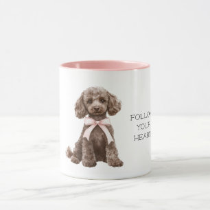 Cute Dog Pink Bow Mug
