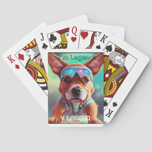 Cute dog playing card  (Back)