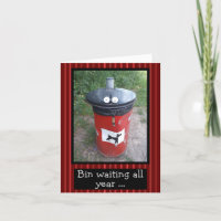 Cute Dog Poo Bin! - Customisable Funny Card