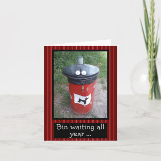 Cute Dog Poo Bin! - Customisable Funny  Card