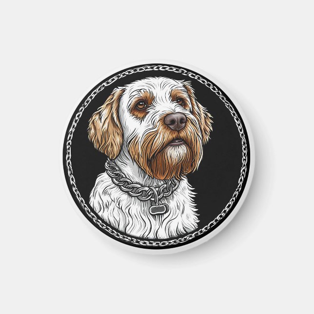 Cute dog portrait magnet (Front)