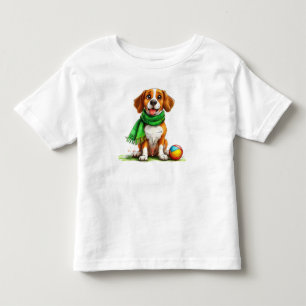 Cute dog portrait toddler t-shirt