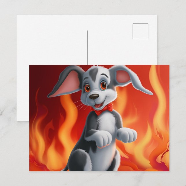 Cute Dog Postcard (Front/Back)