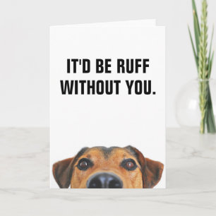 Cute Dog Pun Thank You