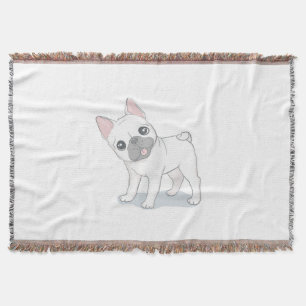 Cute Dog Puppy Gift For Dog Lovers Throw Blanket