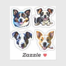 Cute Dog Puppy, Happy Doggy Assortment #1