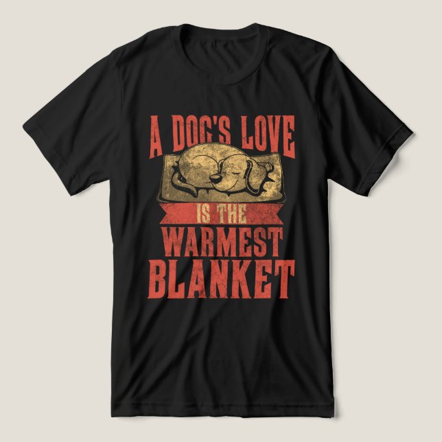 Cute Dog Quote for Pet Lovers Tri-Blend Shirt (Design Front)