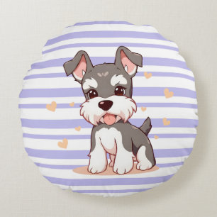 Cute Dog Round Pillow