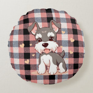 Cute Dog Round Pillow