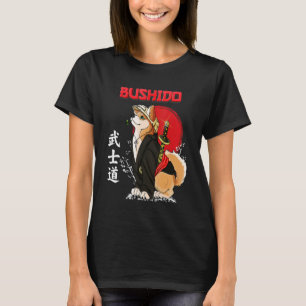 Cute Dog Shiba Inu Samuray Bushido Way T-Shirt