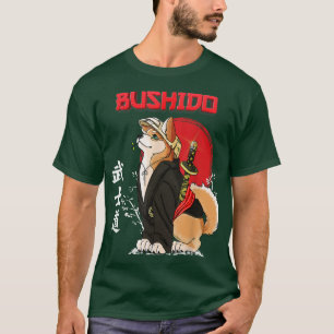 Cute dog shiba inu samuray bushido way T-Shirt
