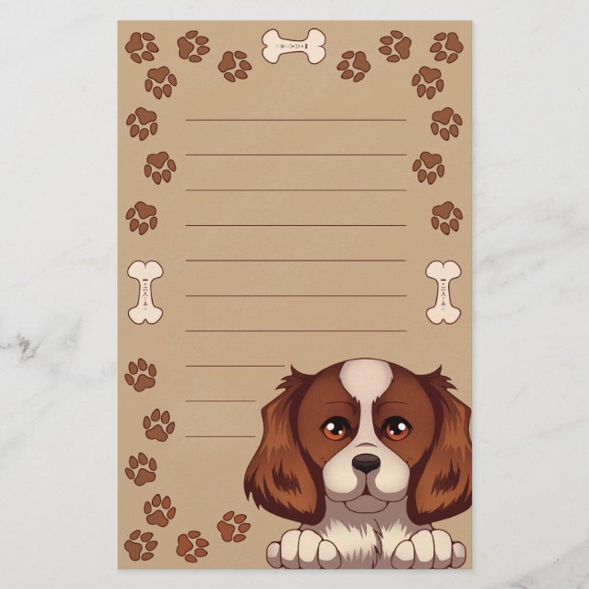 Cute Dog Stationery (Lined) (Front)
