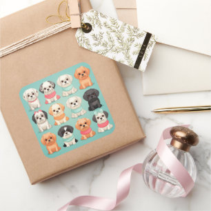 Cute dog sticker
