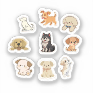 Cute Dog Stickers – Puppy Stickers Collection