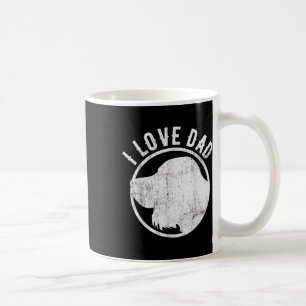 Cute Dog Theme Fathers Day Shirt I Love Dad Dog Ta Coffee Mug