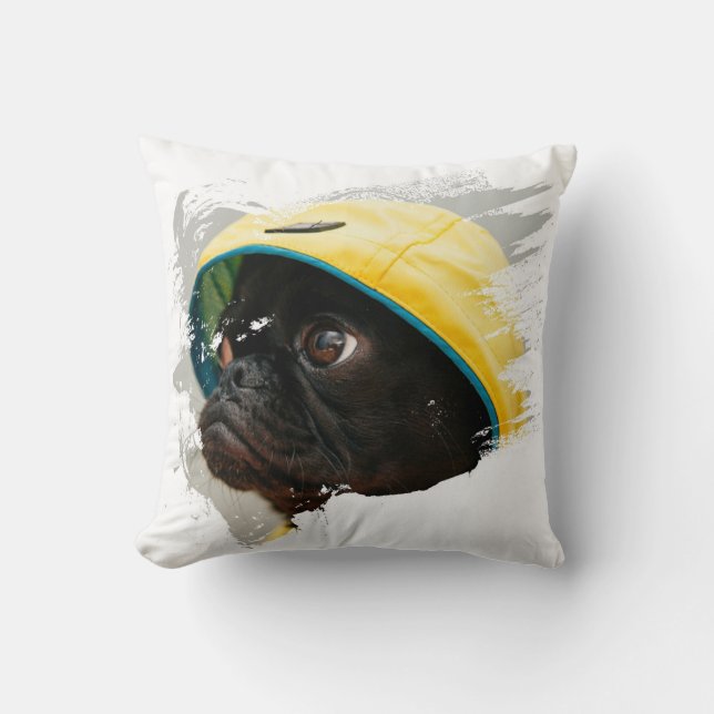 Cute Dog Throw Pillow (Front)