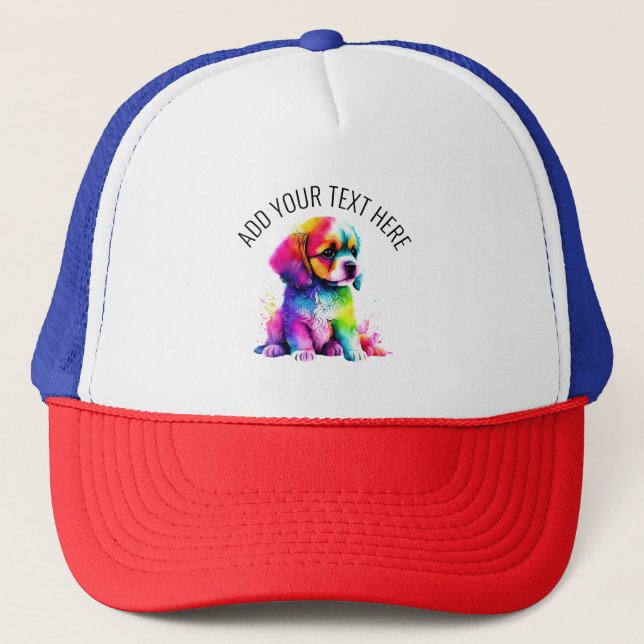 Cute Dog Trucker Hat (Front)