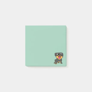 Cute Dog Turquoise Green Post-it Notes