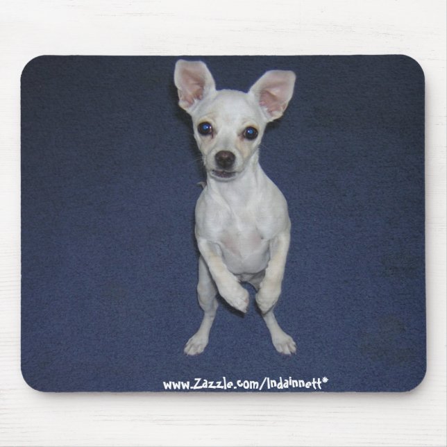 Cute Dog Up-Mousepad. Mouse Pad (Front)