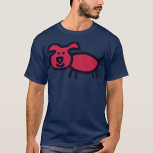 Cute Dog Viva Magenta Colour of the Year 2023 T-Shirt