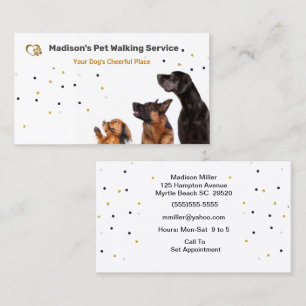 Cute Dog Walker/ Pet Sitter Business Card
