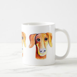 Cute dog watercolor portrait coffee mug