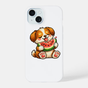 Cute Dog Watermelon iPhone 15 Case