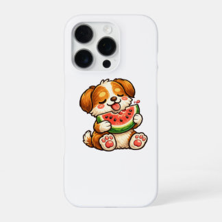 Cute Dog Watermelon iPhone 16 Pro Case