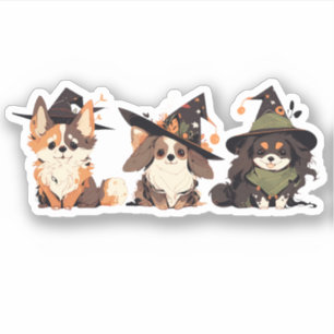 Cute Dog Witches