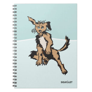 Cute Dog With Blue Puppy Eyes Notebook