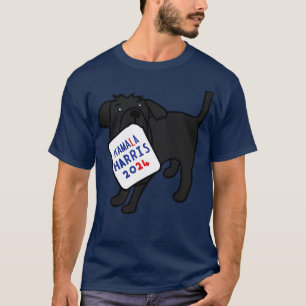 Cute Dog with Kamala  2024 Sign T-Shirt