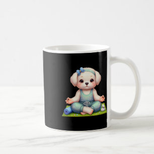 Cute Dog Yoga With Fancy Outfit, Puppy Lover  Coffee Mug