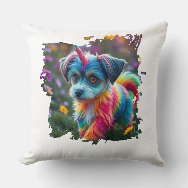 Cute Doge Throw Pillow (Front)