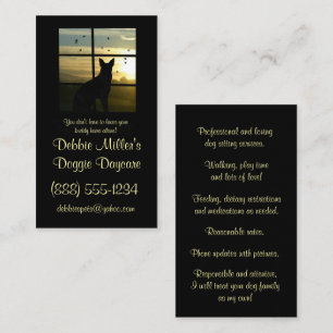 Cute Doggie Carte de visite de garderie