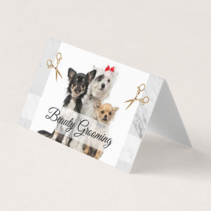 Cute Doggies   Grooming Scissors Business Card