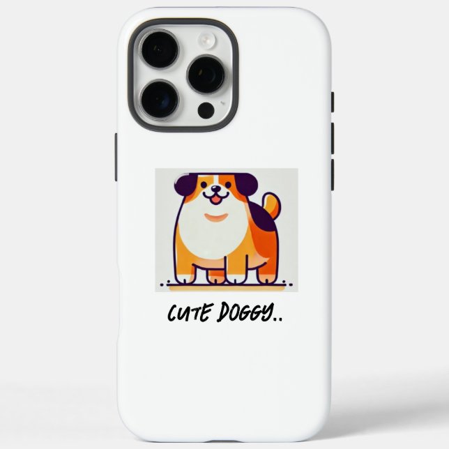 Cute Doggy iPhone 16 case  (Back)