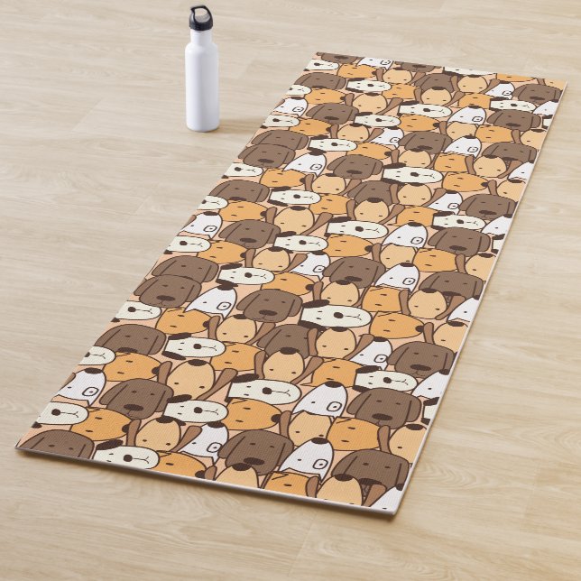 Cute Dogs Animal Pattern Yoga Mat (In Situ)