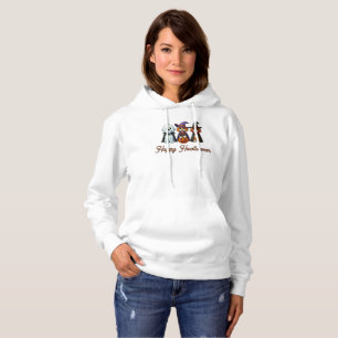 Cute Dogs as ghost, witch, & vampire Hoodie