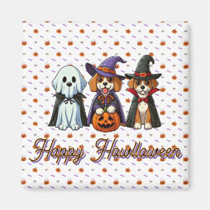 Cute Dogs as ghost, witch, & vampire Magnet