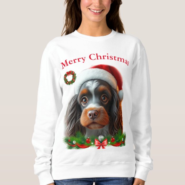 Cute dogs Christmas T-shirts (Front)
