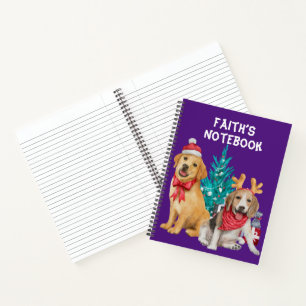 Cute Dogs Christmas theme Notebook