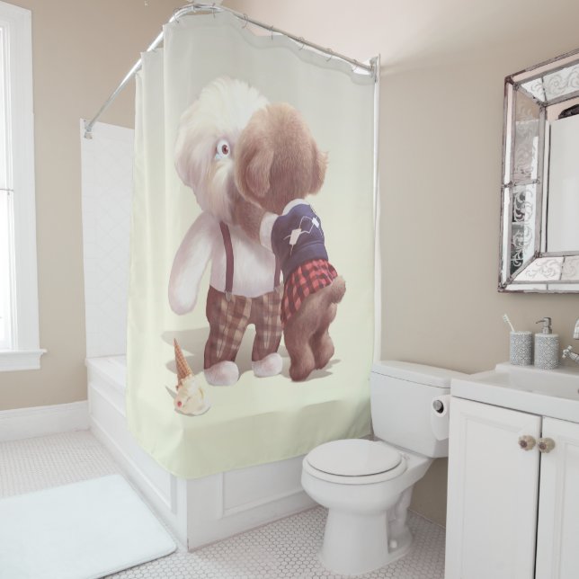 Cute Dogs Hugging (In Situ)