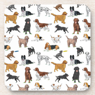 Cute Dogs Illustrations Coaster