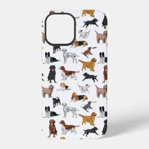 Cute Dogs Illustrations Pattern iPhone 12 Case