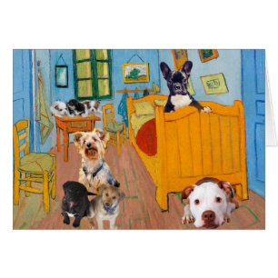 Cute Dogs in Van Gogh's Bedroom