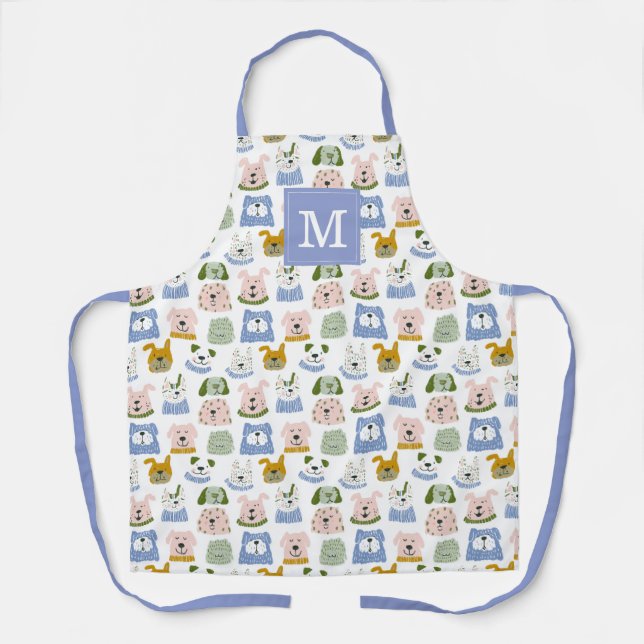 Cute Dogs Kitchen Apron (Front)