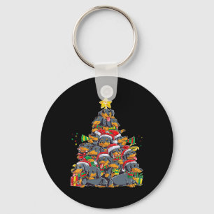 Cute Dogs Lovers Happy Christmas Funny Dog Men Boy Keychain