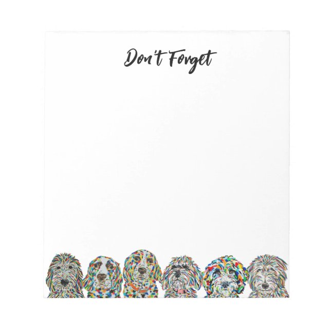 Cute Dogs Notepad (Front)