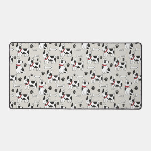Cute Dogs Pattern Desk Mat
