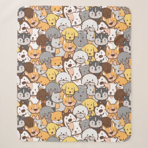 Cute Dogs Sherpa Blanket